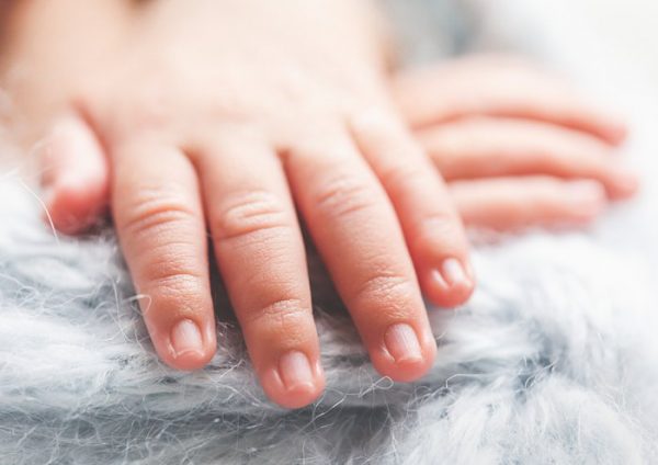 newborn baby hands