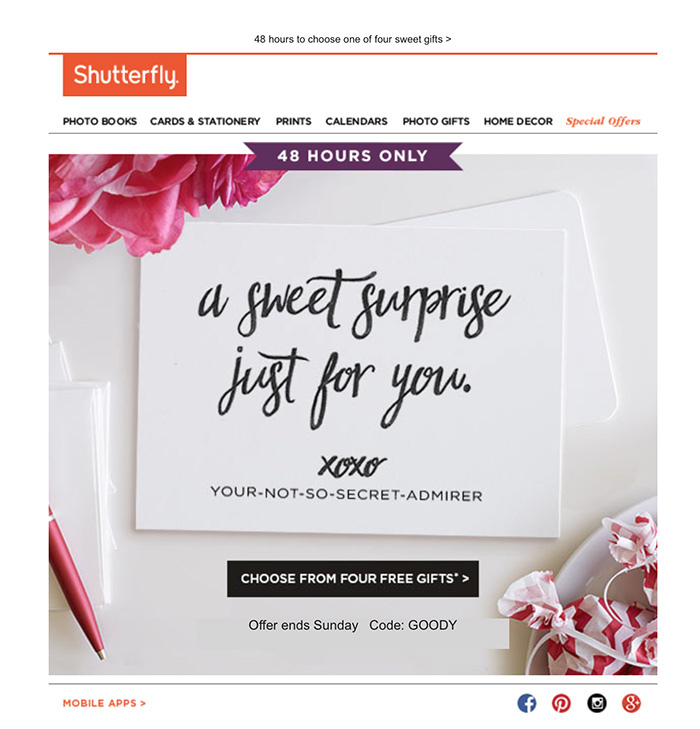 Abbe McCracken Shutterfly free gift