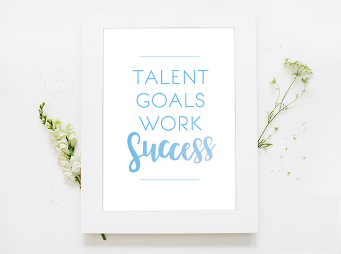 talentgoalsworksuccessprintable