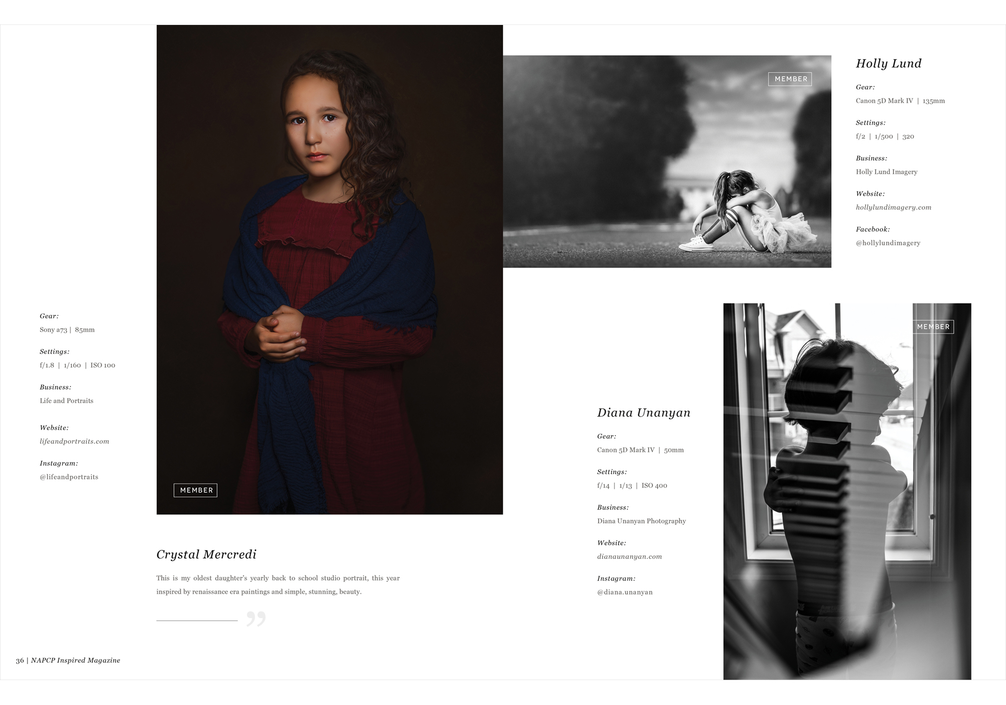 images by Crystal Mercredit, Holly Lund, and Diana Unanyan