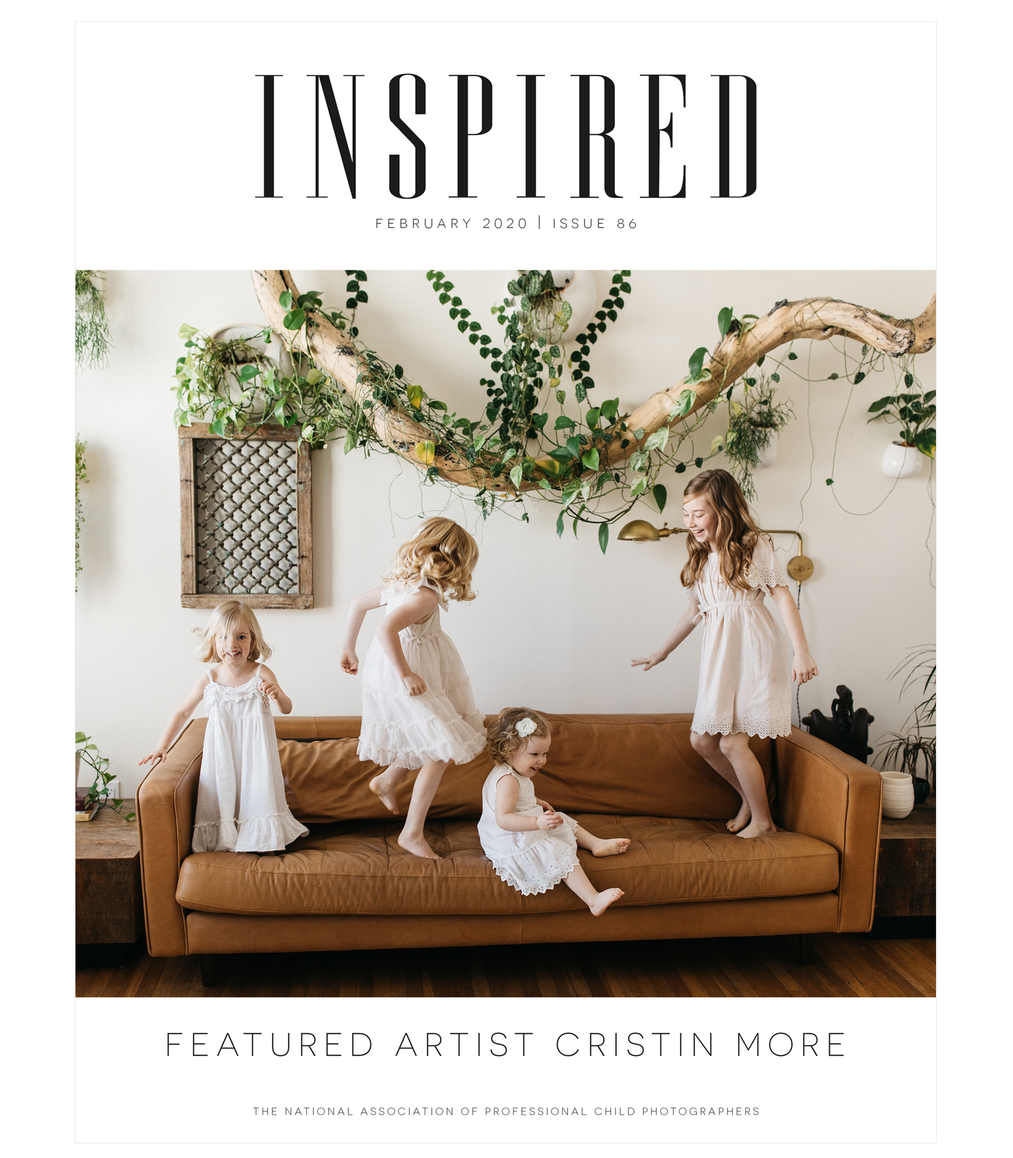 Inspired, February 2020, Featured Artist Cristin More, The National Association of Professional Child Photographers