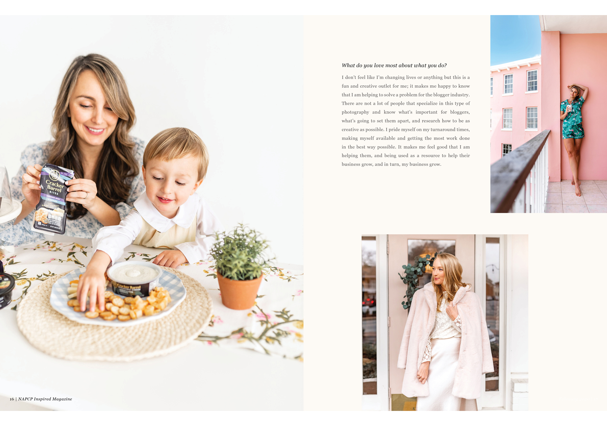 NAPCP Inspired Magazine, Katie Cathell lifestyle blogger photography