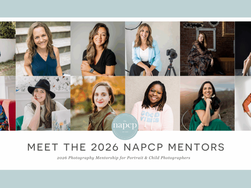 2026 NAPCP Mentors photography mentorship program for portrait and child photographers