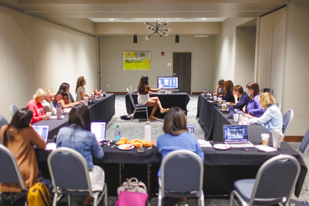 NAPCP photographers editing together in Asheville, NC