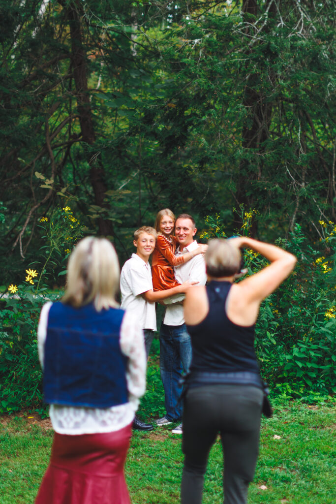 NAPCP photographers at a service project at the Botanical Gardens in Asheville, NC
