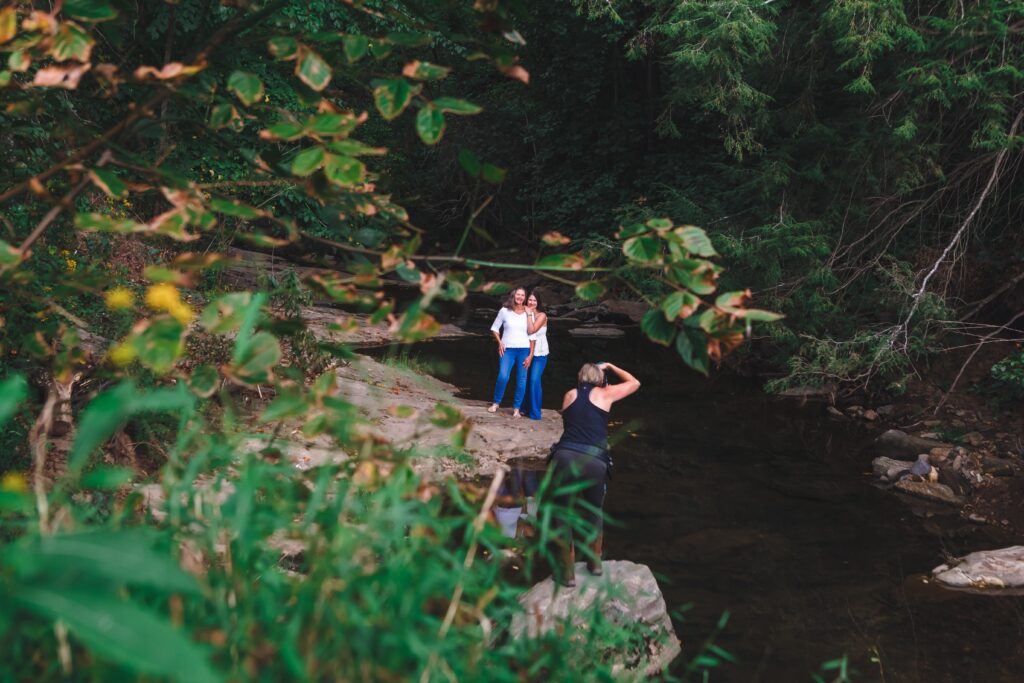 NAPCP photographers at a service project at the Botanical Gardens in Asheville, NC